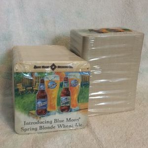 NIP Blue Moon Spring Blonde Ale Beer Coasters 200